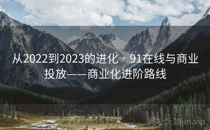 从2022到2023的进化 · 91在线与商业投放——商业化进阶路线
