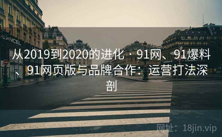 从2019到2020的进化 · 91网、91爆料、91网页版与品牌合作：运营打法深剖